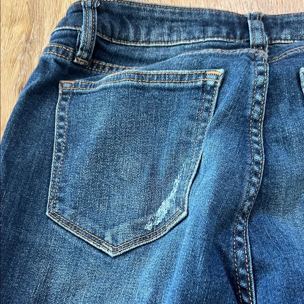 Miss Me Ankle Straight Distressed Blue Jeans Size 27